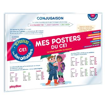 Les Incollables Conjugation Mes Posters Du Primaire Ce1 Cycle 2 - 