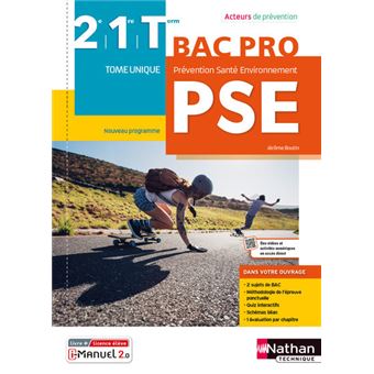 Prévention Santé Environnement 2e/1e/term Bac pro (Acteurs de prévention) Livre + licence élève 2021