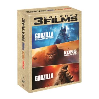 Godzilla, la trilogieCoffret Godzilla, Godzilla 2, roi des monstres et Kong : Skull Island DVD