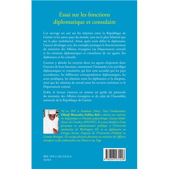 Essai sur les fonctions diplomatique et consulaire. Expérience d'un diplomate guinéen