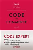 Code Dalloz Expert. Code de commerce 2023 118ed