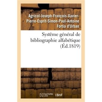 Systême général de bibliographie alfabétique