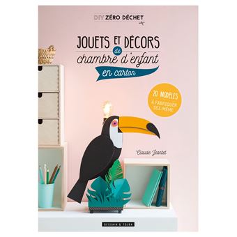 Jouets et décors de chambre d'enfant en carton