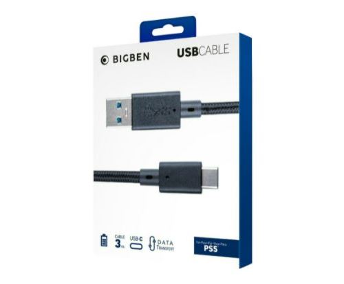Nacon Noir Câble Manette Ps5 Usb A/Usb C 3M - Neuf - Image 2