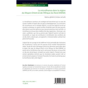 La microfinance dans la région du Moyen-Orient et de l'Afrique du Nord (MENA)