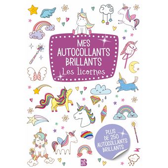 Mes autocollants brillants Les licornes