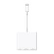 Apple Digital AV Multiport Adapter - Adaptateur vidéo - 24 pin USB-C mâle pour USB, HDMI, USB-C (alimentation uniquement) femelle - support 4K