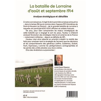 La bataille de Lorraine d'août et septembre 1914