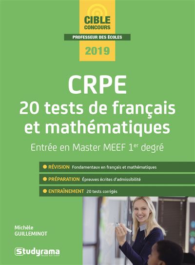 20 tests de français et mathématiques, entrée en master MEEF 1er degré