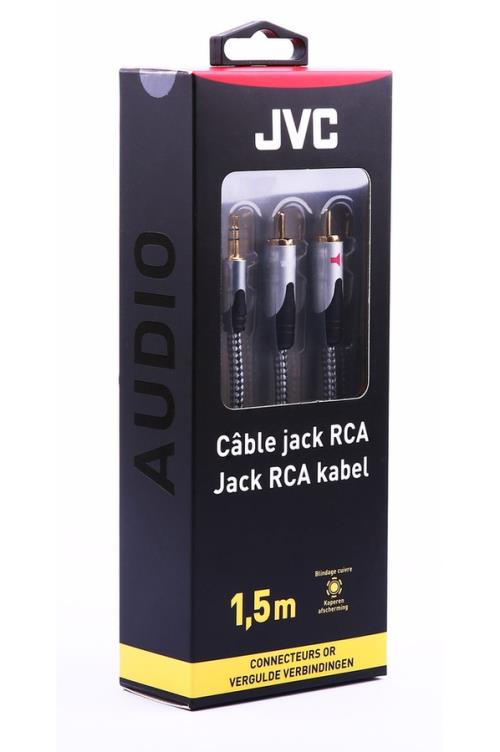 Câble JACK vers 3 RCA 1.5 mètres - PC portable, Smartphone, Gaming