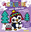 Je colorie sans déborder : Les animaux en hiver - Avec gros contours en relief !