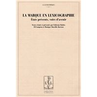 La marque en lexicographie