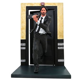 Statuette John Wick Scène d'action