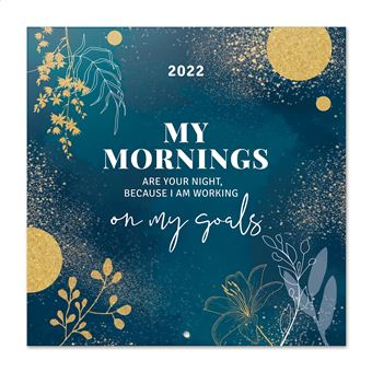 Calendrier mural 2022 Glitter Gold Dreams