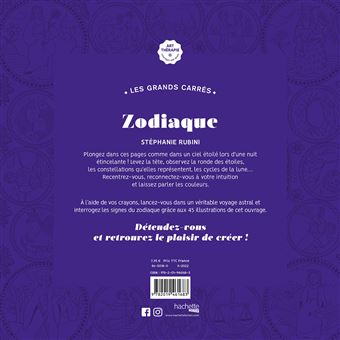 Les grands carrés d'Art-thérapie Zodiaque