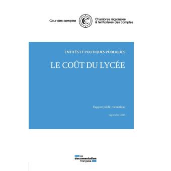 Le coût du lycée