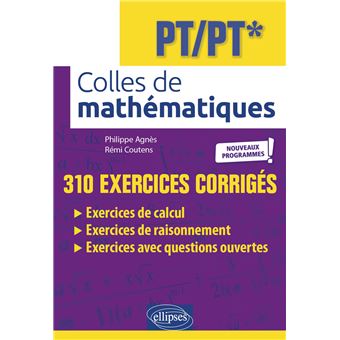 Colles de Mathématiques - PT/PT* - Programme 2022