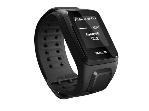 Montre connectée TomTom Spark Cardio + Music GPS Noir Large avec Casque Bluetooth