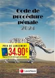 Code de procédure pénale 2024 - Jaquette Eléphant zèbre