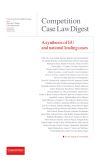 Digest 2015 Competition Case Law Digest A Synthesis of EU and National Leading Cases