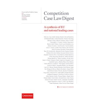 Digest 2015 Competition Case Law Digest A Synthesis of EU and National Leading Cases