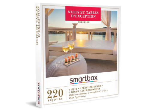 Coffret cadeau Smartbox Nuits et tables d'exception