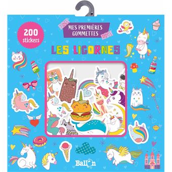 Pochette à gommettes - Les licornes
