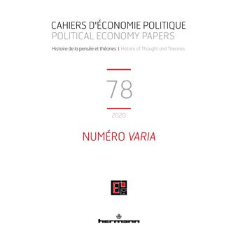 Cahiers d'économie politique n°78