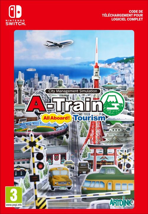 Pochette avant du jeu Code de téléchargement A-Train: All Aboard Tourism Nintendo Switch