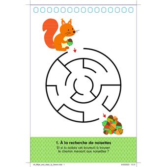 ERPM Bloc avec spirales et feutre - Les animaux