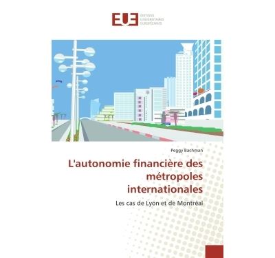 L'autonomie financière des métropoles internationales