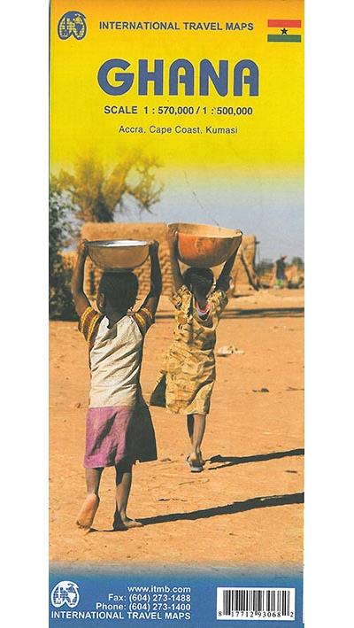 GHANA TRAVEL MAP (1:500.000)     KRT