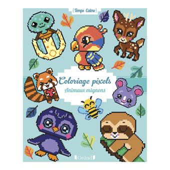 Coloriages pixels Animaux mignons
