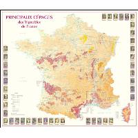 Carte Les Vins de France à Gratter 50x70 - Cartes des vins de France