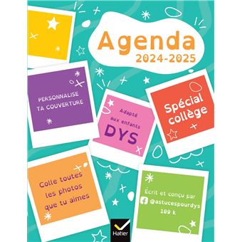 Agenda DYS collège 6e 5e - 11-12 ans