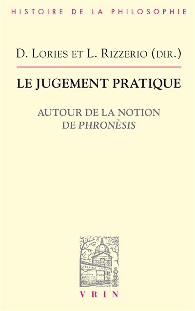 Le jugement pratique - Danielle Lories - broché
