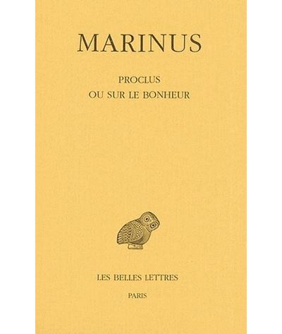 Proclus ou sur le bonheur -  Marinus - broché