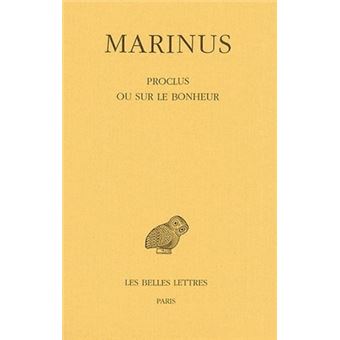 Proclus ou sur le bonheur