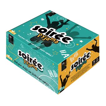 Soirée pyjama - boite avec livre et cartes