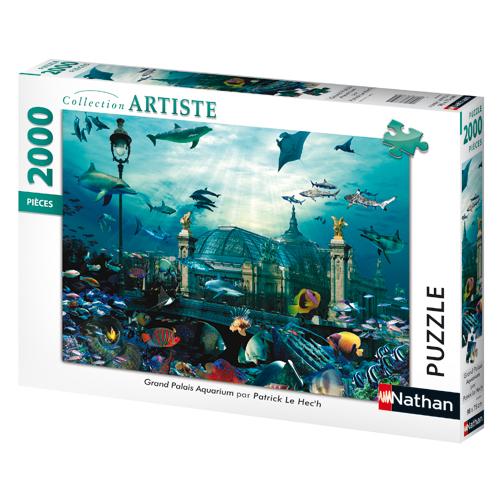 Puzzle 2000 pièces Nathan Grand Palais aquarium
