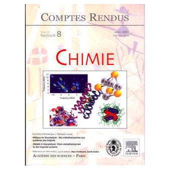 Comptes rendus academie des sciences chimie tome 10 fasc 8 a