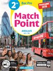 Match Point Anglais 2de Bac Pro (2019) - Pochette élève