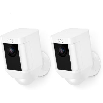 Coque Protection Silicone Pour Ring Spotlight Cam Plus Battery - Résistante Intempéries Et UV
