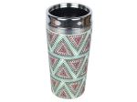 Mug en bambou isotherme Woodway motifs aztèques 500 ml