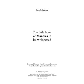 The little book of Mantras to be whispered