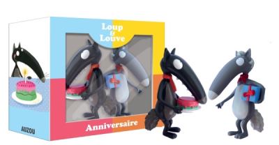 Figurines Loup et Louve : Anniversaire