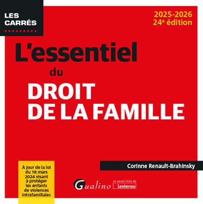 L'essentiel du droit de la famille - Corinne Renault-Brahinsky - Poche