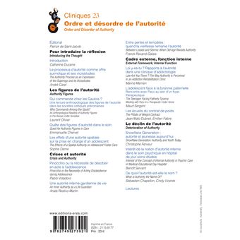 Cliniques 23 - Ordre et désordre de l'autorité