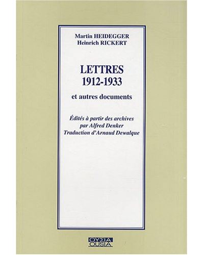 Lettres 1912-1933 et autres documents