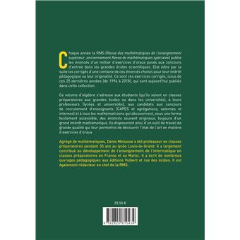 Oral de mathématiques des grandes écoles 243 exercices corrigés commentés